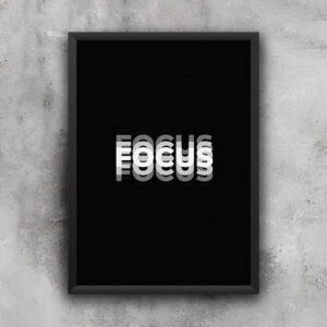 "Focus" Shrink Your Eyes Art Print | A3 Frame