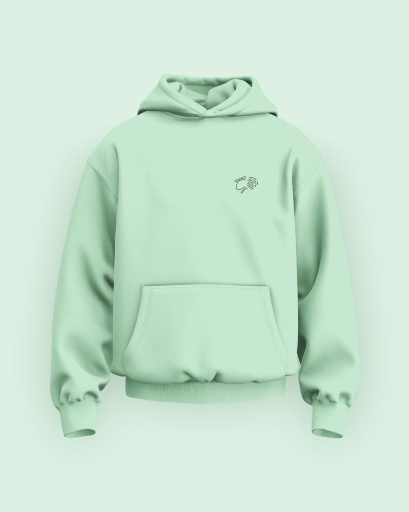 GM Minimalist Hoodie – Mint Green