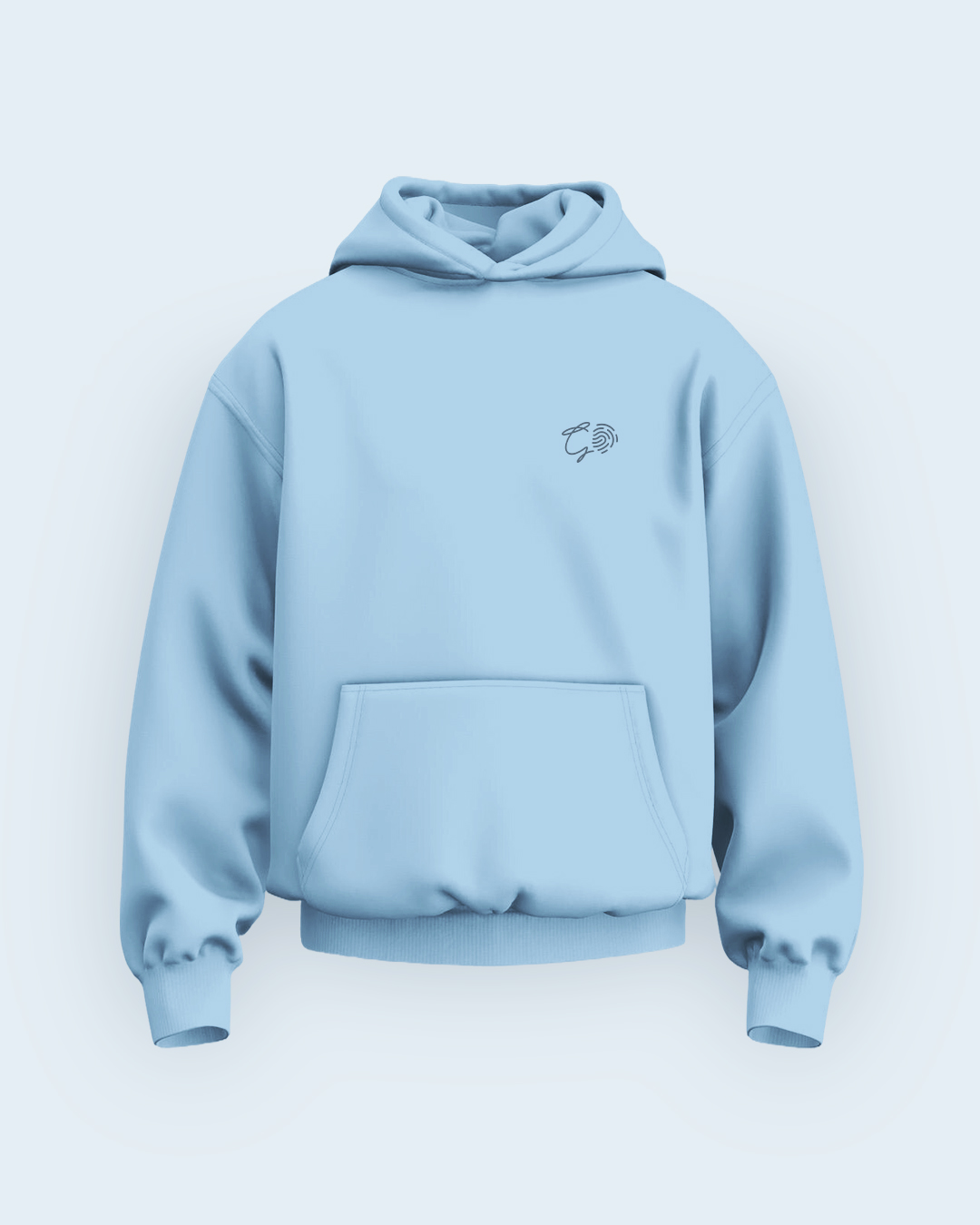 GM Minimalist Hoodie – Sea Blue