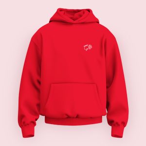 GM Minimalist Hoodie – Pure Red