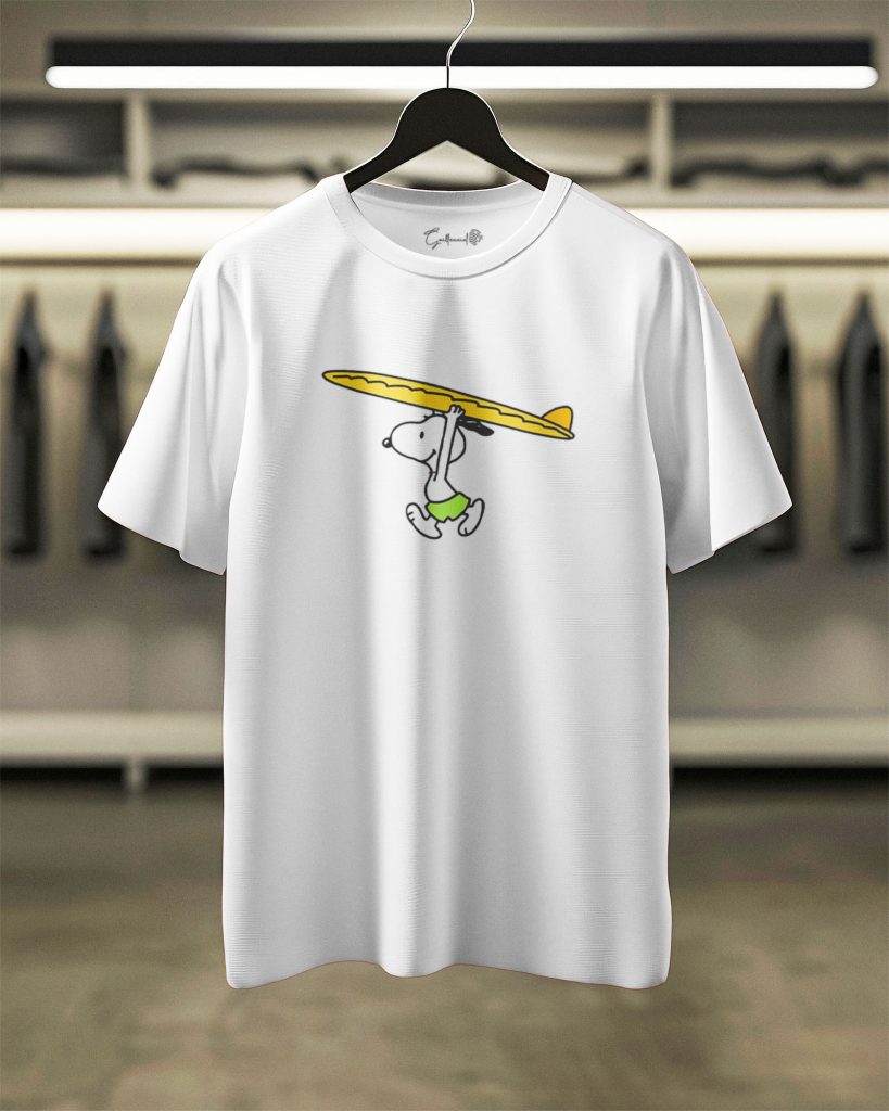 Surf’s Up Snoopy Classic Character Tee – White