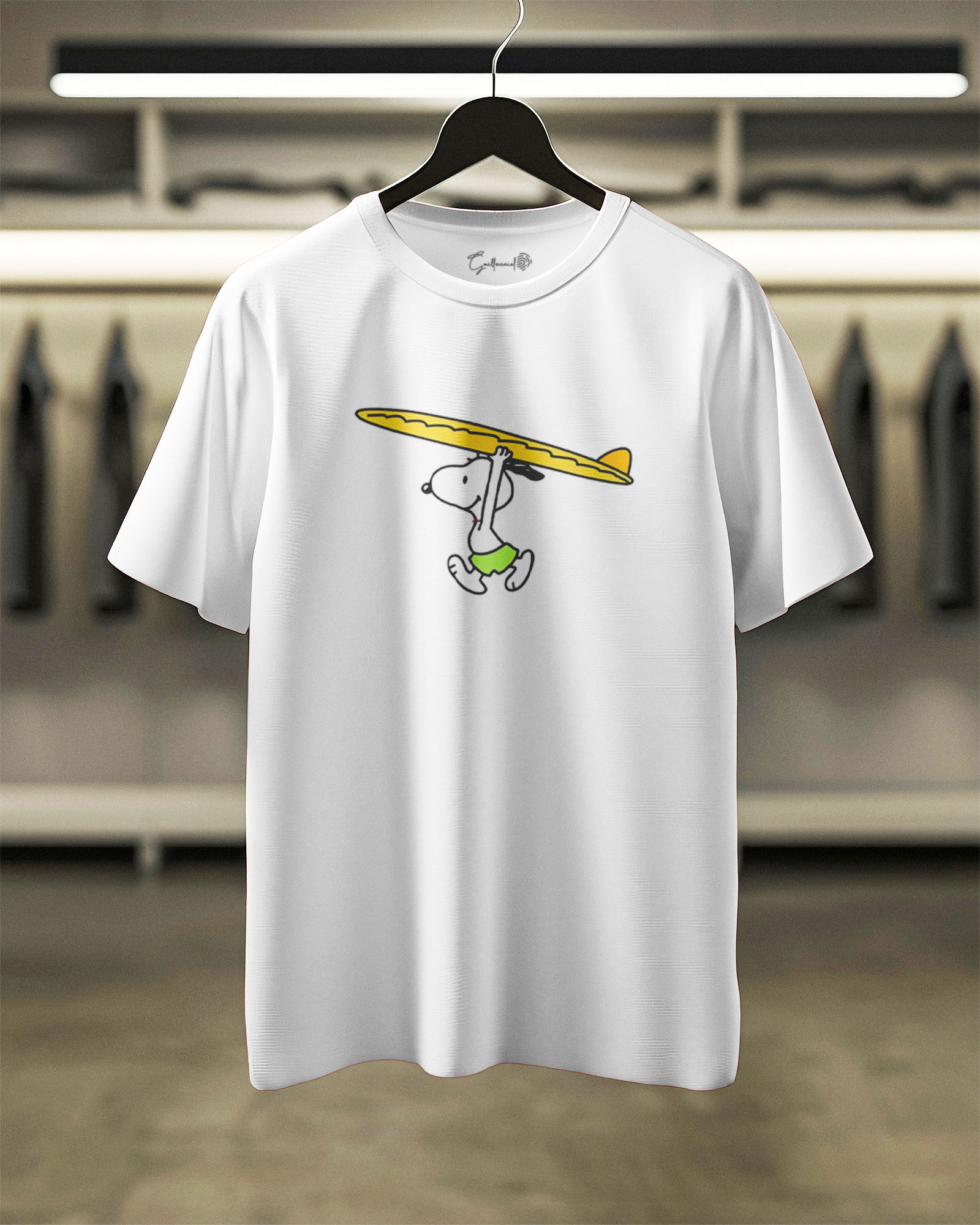 Surf’s Up Snoopy Classic Character Tee – White