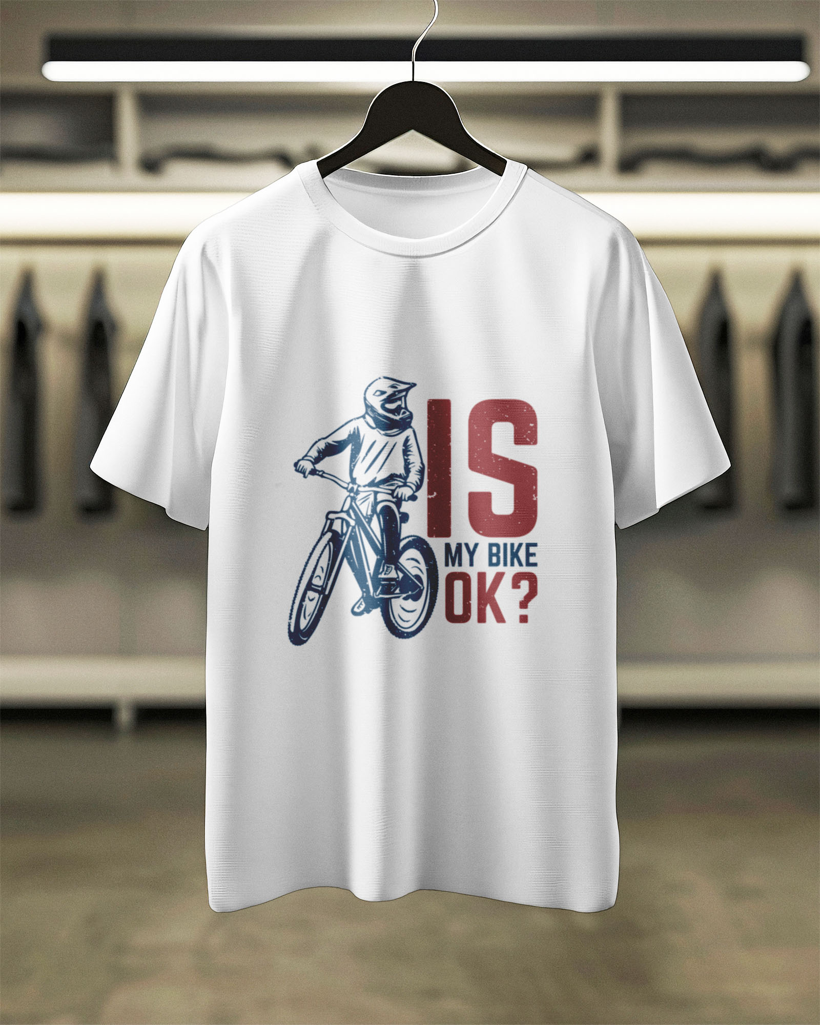 Is My Bike OK White Tee