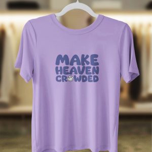 Make Heaven Crowded Smiley Face T-Shirt – Light Purple (Women’s)
