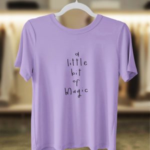 A Little Bit of Magic Whimsical T-Shirt – Light Purple (Women’s)