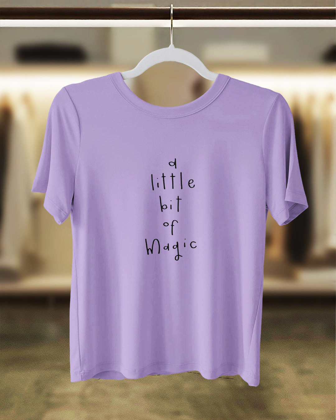 A Little Bit of Magic Whimsical T-Shirt – Light Purple (Women’s)