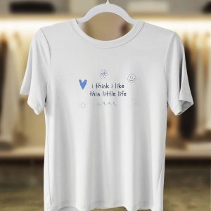 This Little Life Doodled T-Shirt – White (Women’s)